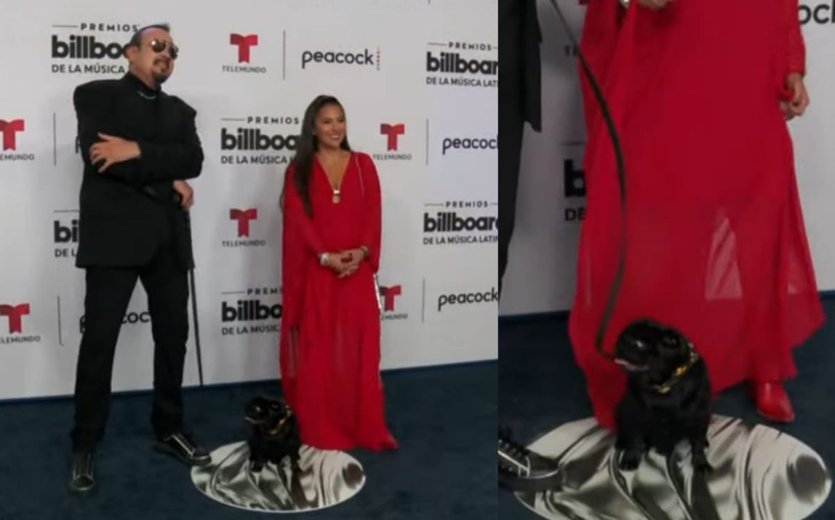 Pepe Aguilar y su esposa posan con hijo favorito | Premios Billboard (YouTube)