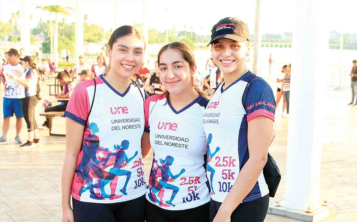 DANIELA VALDEZ, JIMENA GARCÍA Y DANIELA MORALES fueron algunas de las corredoras de la Carrera Don Rodolfo Sandoval Álvarez