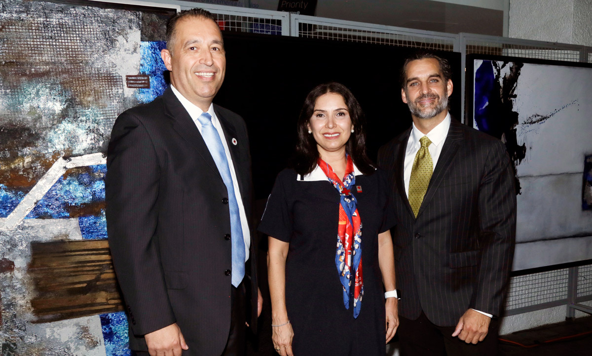 Rogelio Ayala, Mónica Díaz de Zambrano y Andrés Noriega / Foto: Omar Valdez