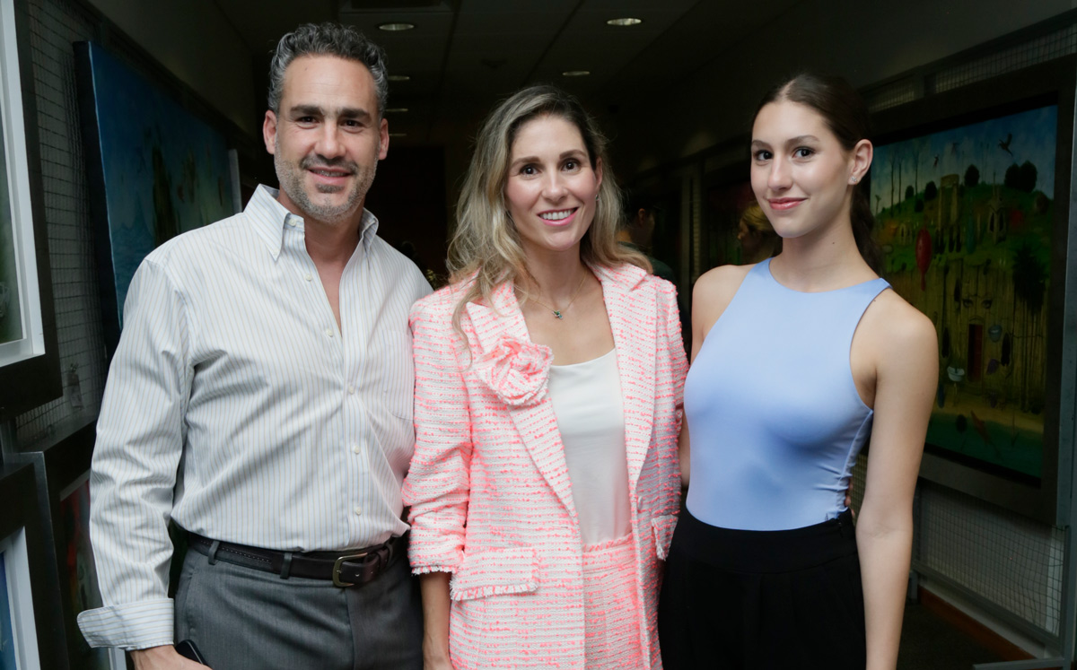 José Ballesteros, Karla Gracia de Ballesteros y Cordelia Ballesteros / Foto: Omar Valdez