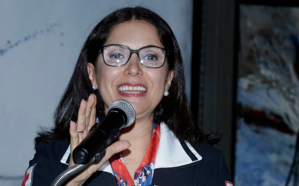 Mónica Díaz de Zambrano, presidenta del Comité de Damas de Cruz Roja Monterrey / Foto: Omar Valdez