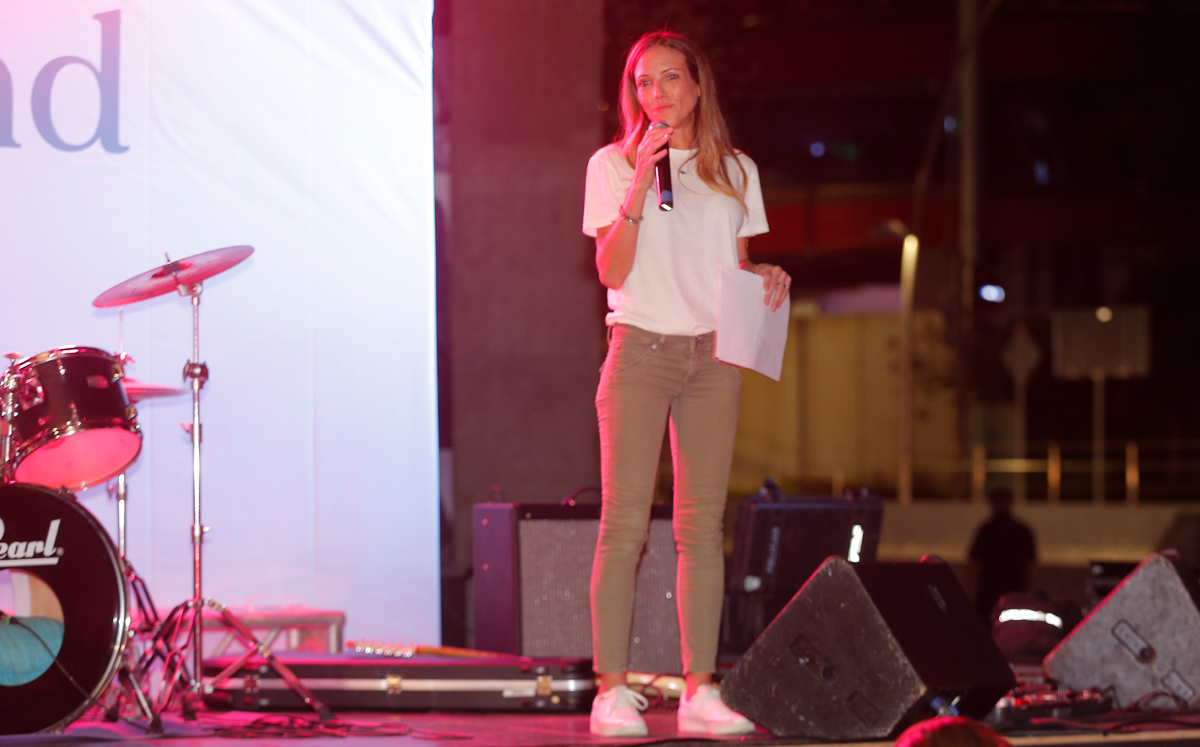 Mónica Zambrano de De la Garza, fundadora de Humind ofreció un mensaje de bienvenida / Foto: Daniel Saldívar