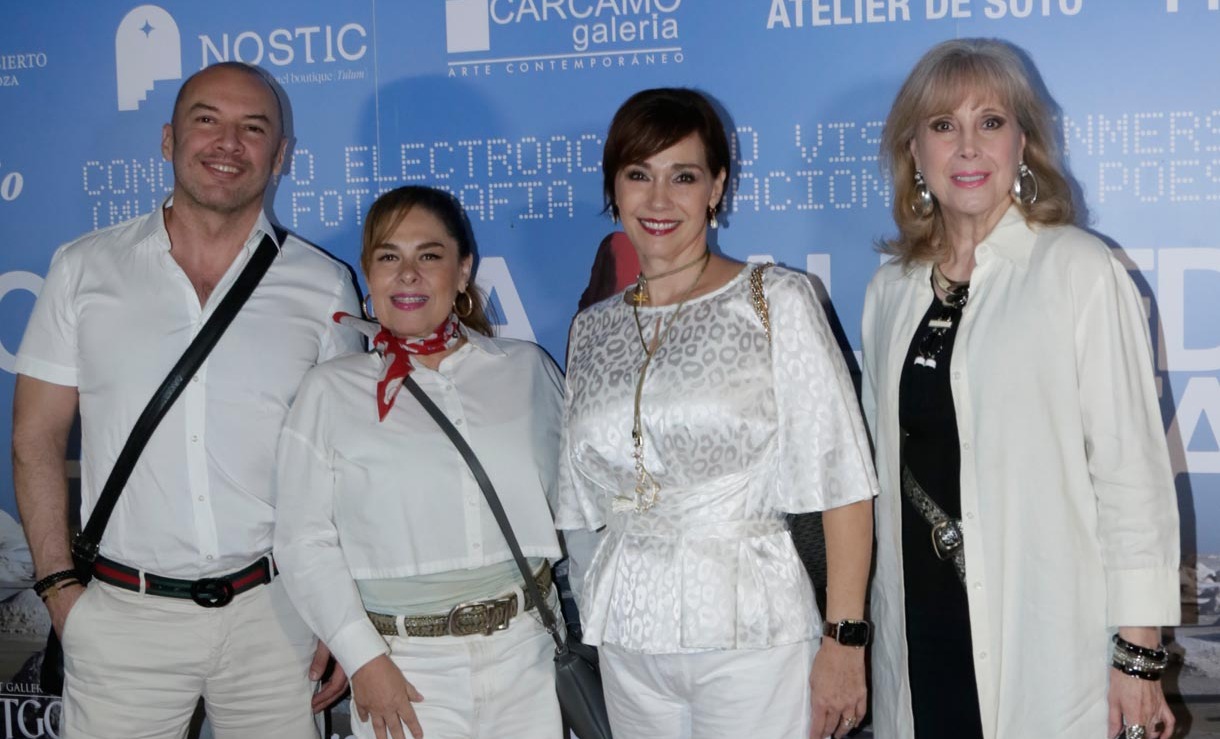 Carlos Zertuche, Blanca Martínez, Manola Gutiérrez y Dora María Maldonado