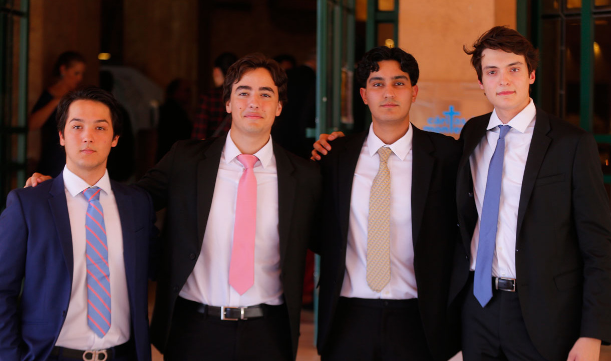 Mateo Álvarez Tostado, Andrés Cueva, Santiago Andonie y Mauricio Montemayor