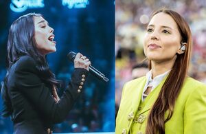 Majo Aguilar demuestra cómo se entona el Himno Nacional (Instagram)