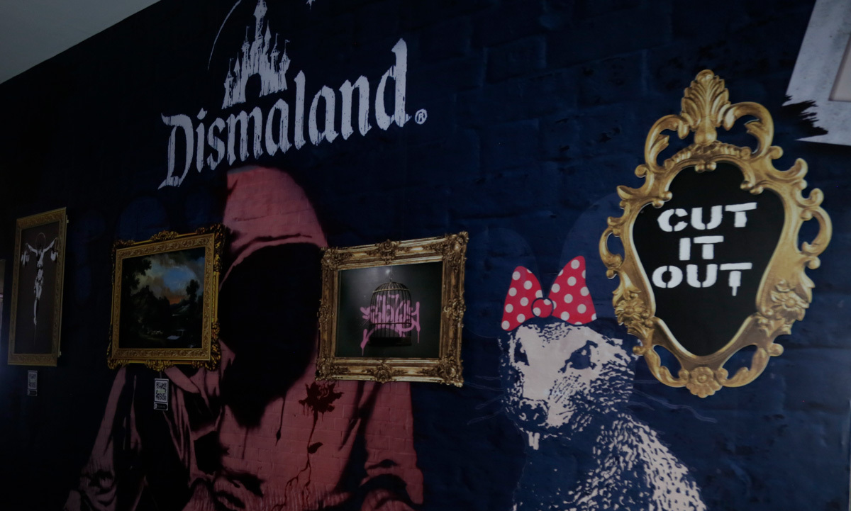 Obras de Inside Banksy / Foto: Omar Valdez