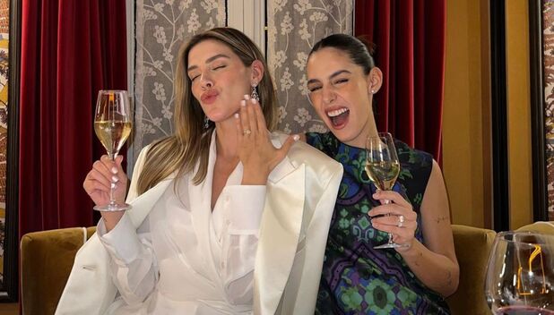 Camila Vlaero y el controversial vestido en la boda de Michelle Salas (Foto: Instagram)