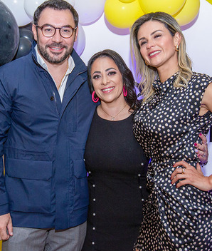 Arturo Mazul, Thelma Salgado y Nydia Rocha