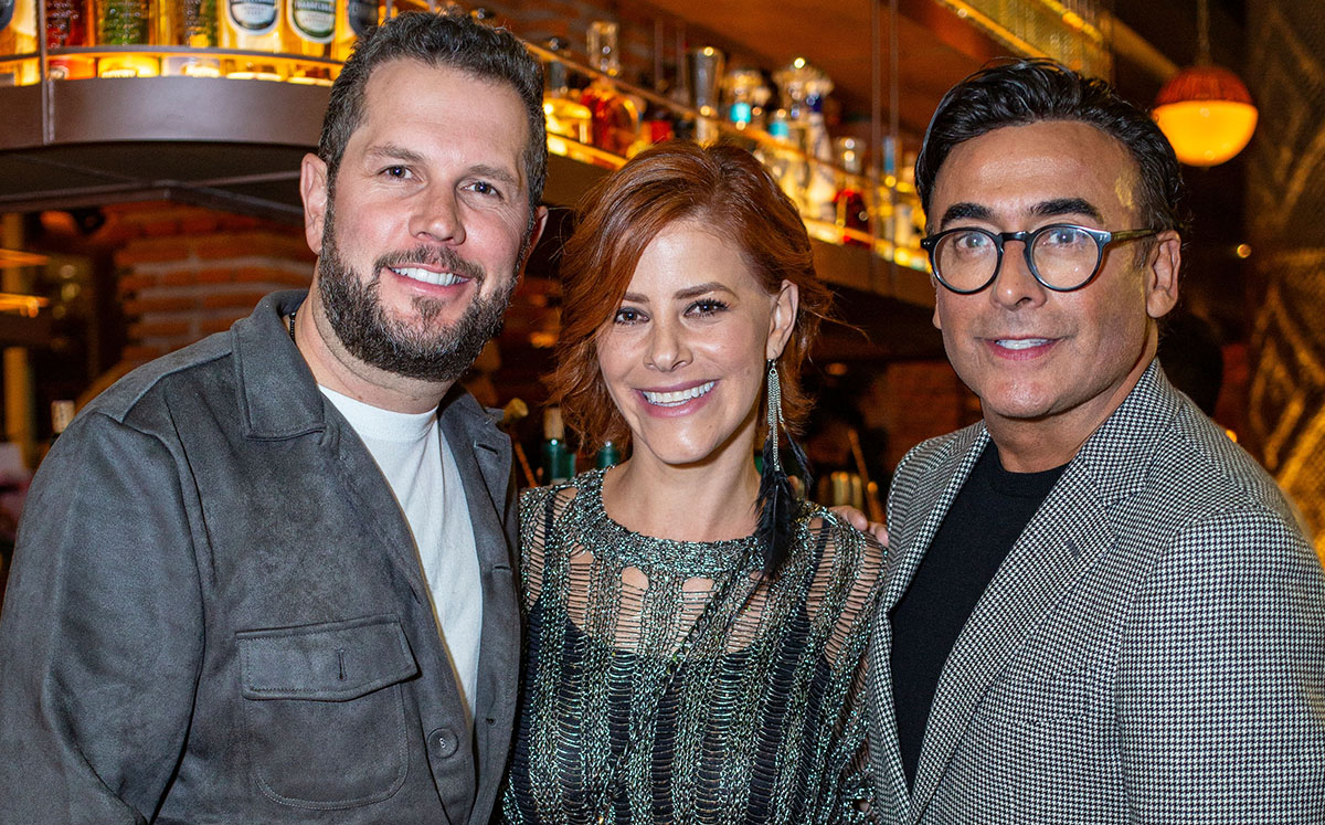 Tony Gebara, Pamela Jean y Adal Ramones