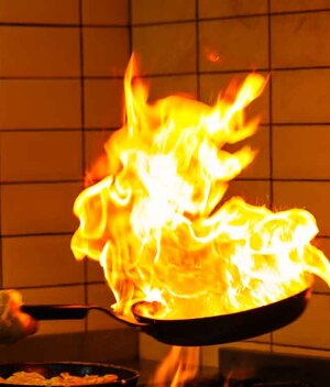Flameado en la cocina (Foto: Muhammed Furkan Biroğul)