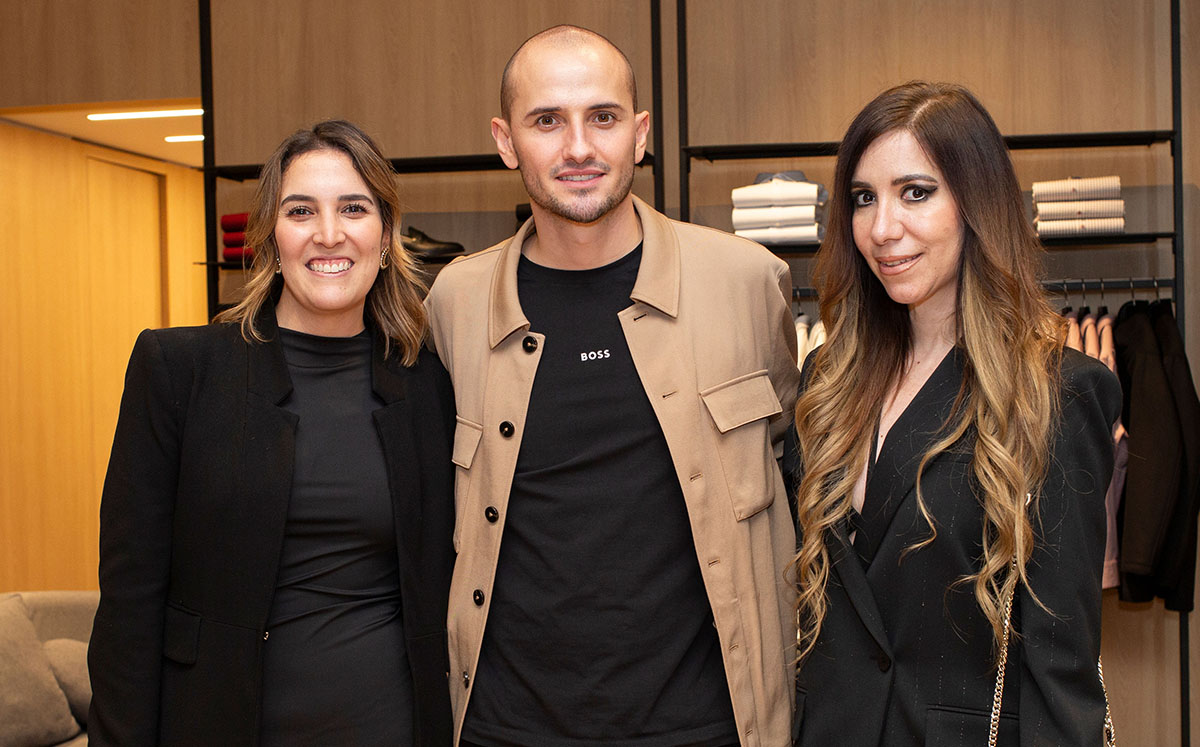 Daniela Villasuso, Lukas Eisele y Karina Gil