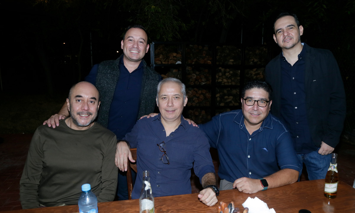 Guillermo Godínez, Daniel Rodríguez, Salvador García, Javier Castillo y Mario Salinas / Foto: Omar Valdez