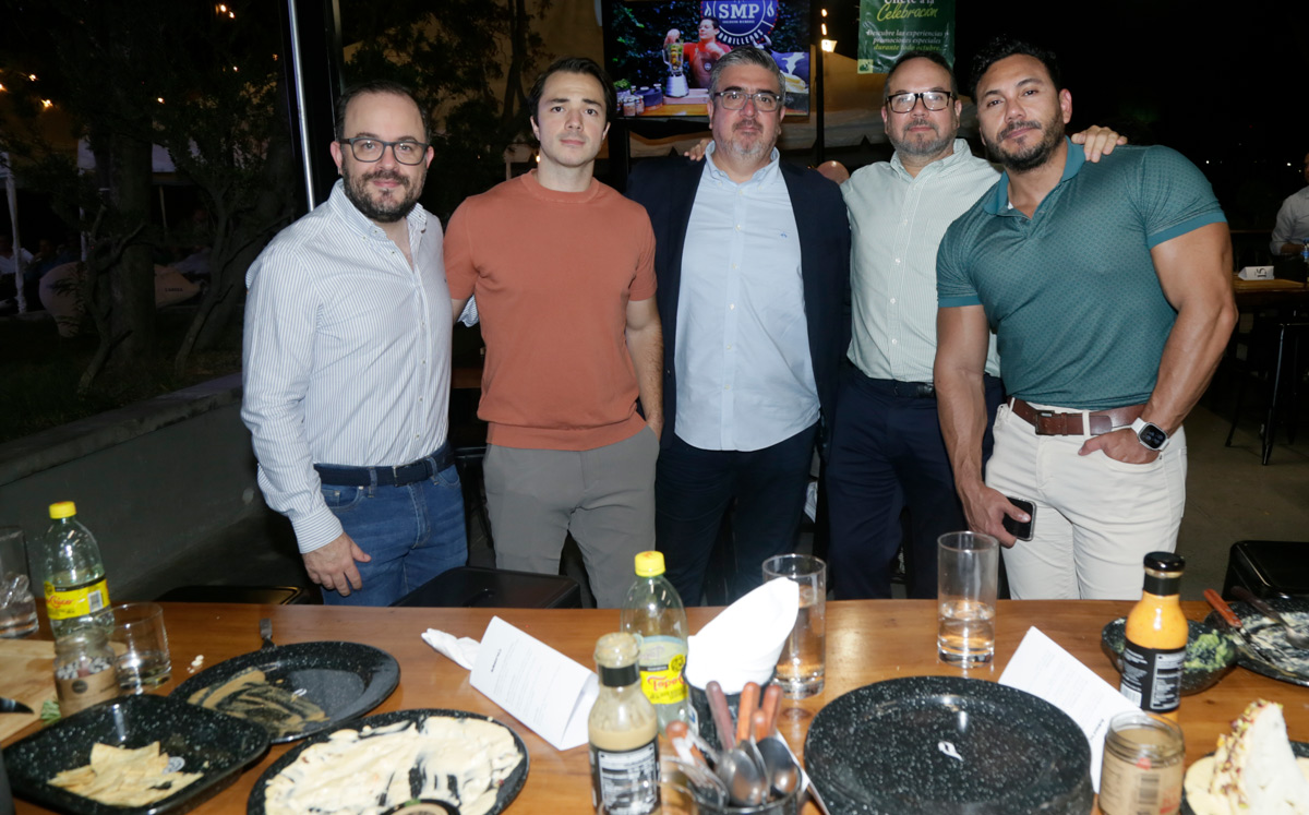 Alberto Braña, Santiago Clouthier, Manuel Cisneros, Guillermo Franco y Ricardo Valdés / Foto: Omar Valdez