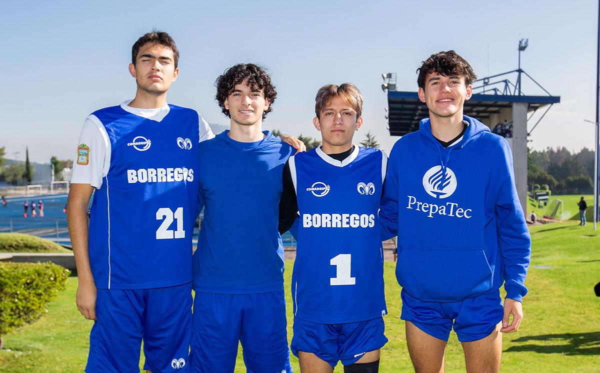 Andrés Rodríguez, Dahir Martínez, Alexander Gaitán y Sebastián Osses