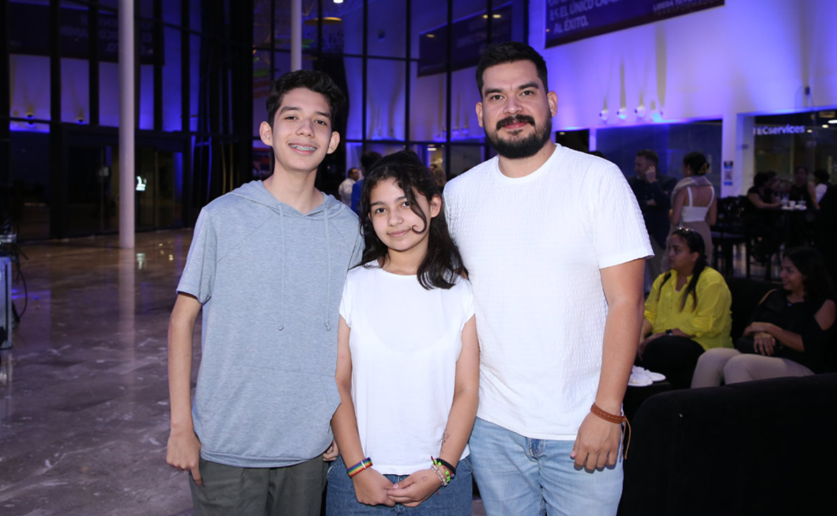 Emiliano, Romina y Emmanuel