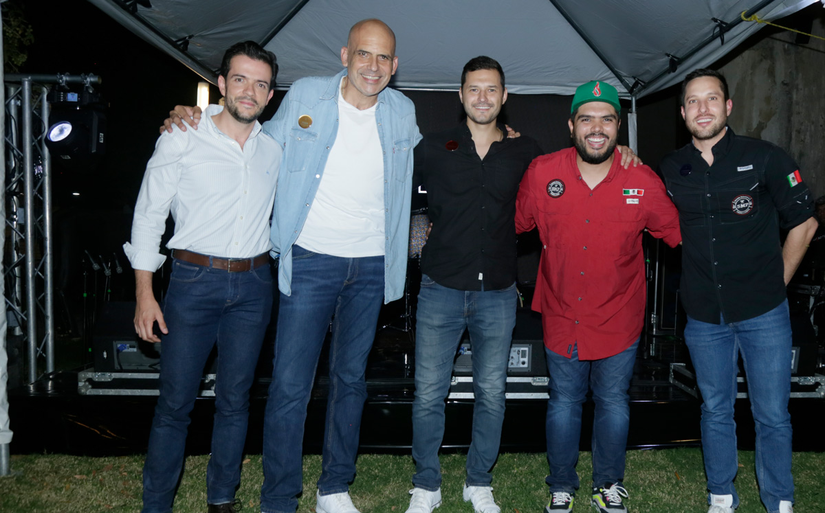 Marcelo Treviño, Ernesto Romo, Juan Garza, Vidal Garza y Juventino Alanís / Foto: Omar Valdez