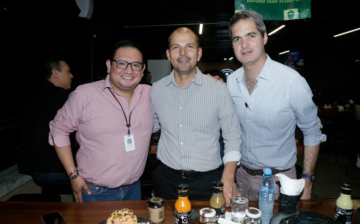 Rommel Valencia, Arturo Mendienta y Efraín González / Foto: Omar Valdez