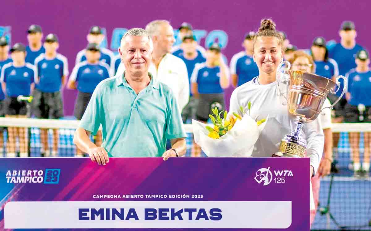 JESÚS NADER junto a EMINA BEKTAS la indiscutible ganadora del torneo