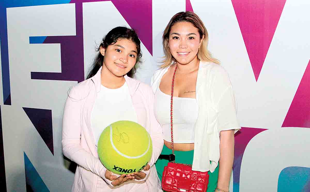 MARIJO GODÍNEZ Y LUCERO SEGURA nos regalaron sus mejores sonrisas en el Abierto de Tenis