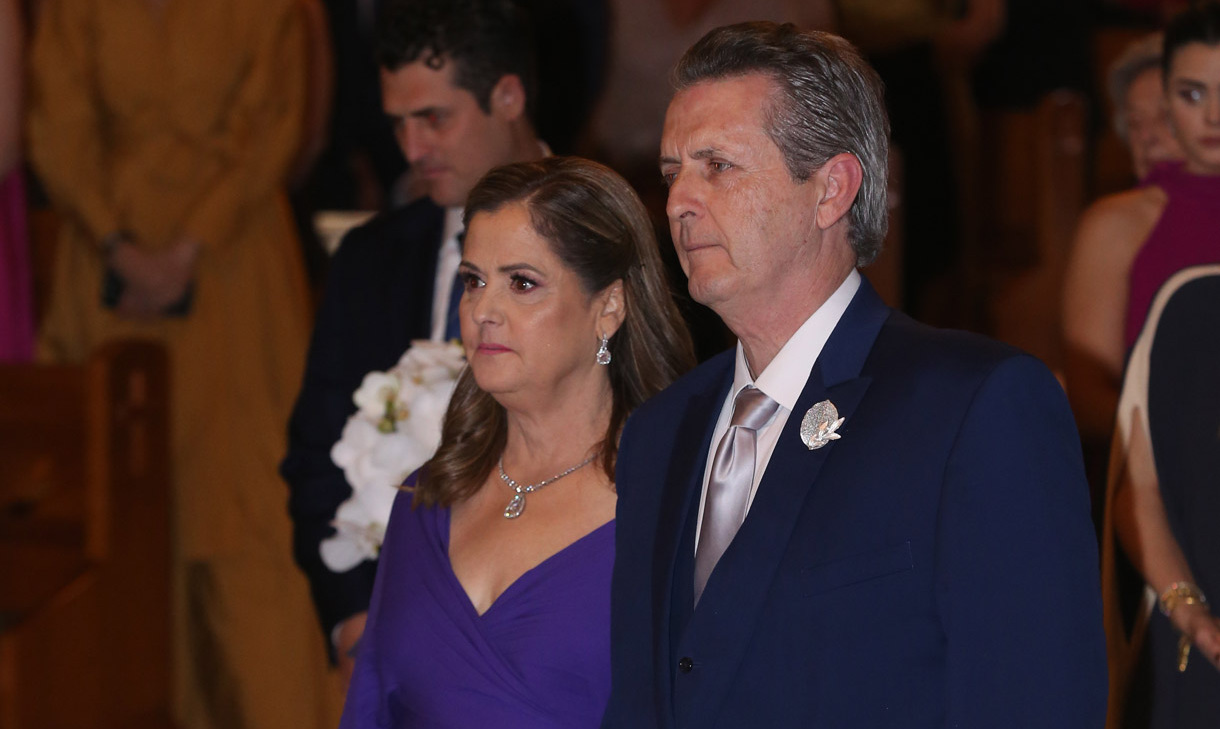 PAPÁS DE LA NOVIA. Ana Sofía Zambrano de Sada y Manuel Sada