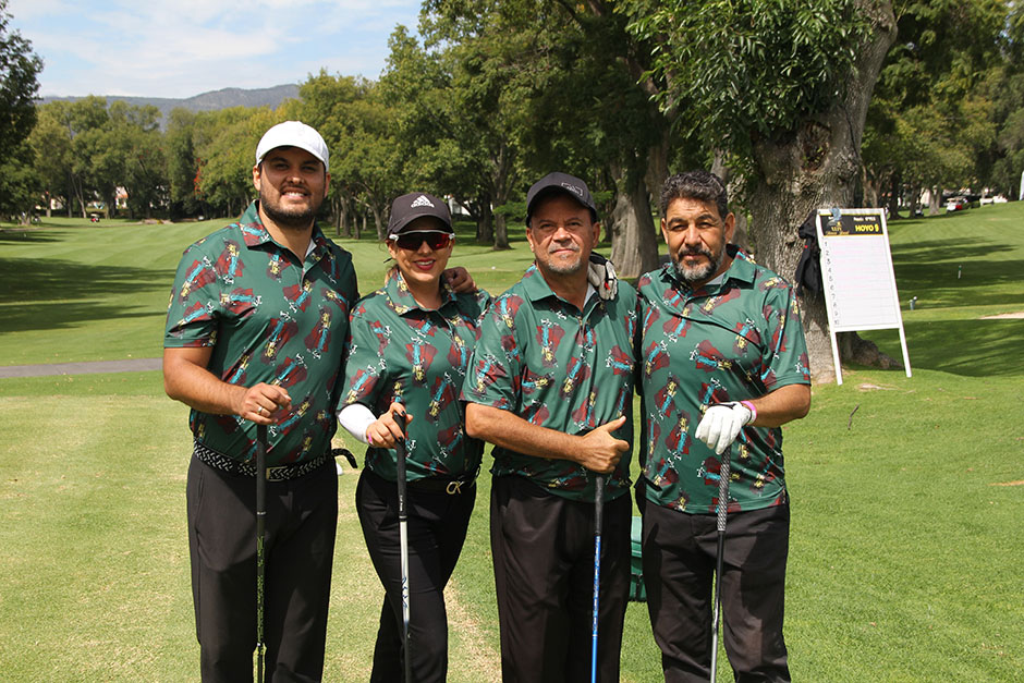Juan Ramón Flores, Sofía de Cornejo, Álvaro Cornejo y Raúl Mercado