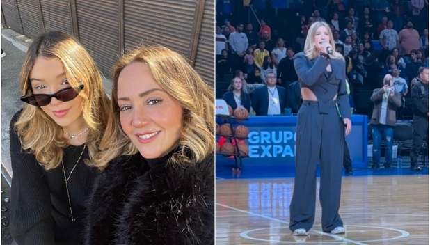 Mía Rubín: Así cantó el Himno Naciona en la NBA México (Foto: Instagram)