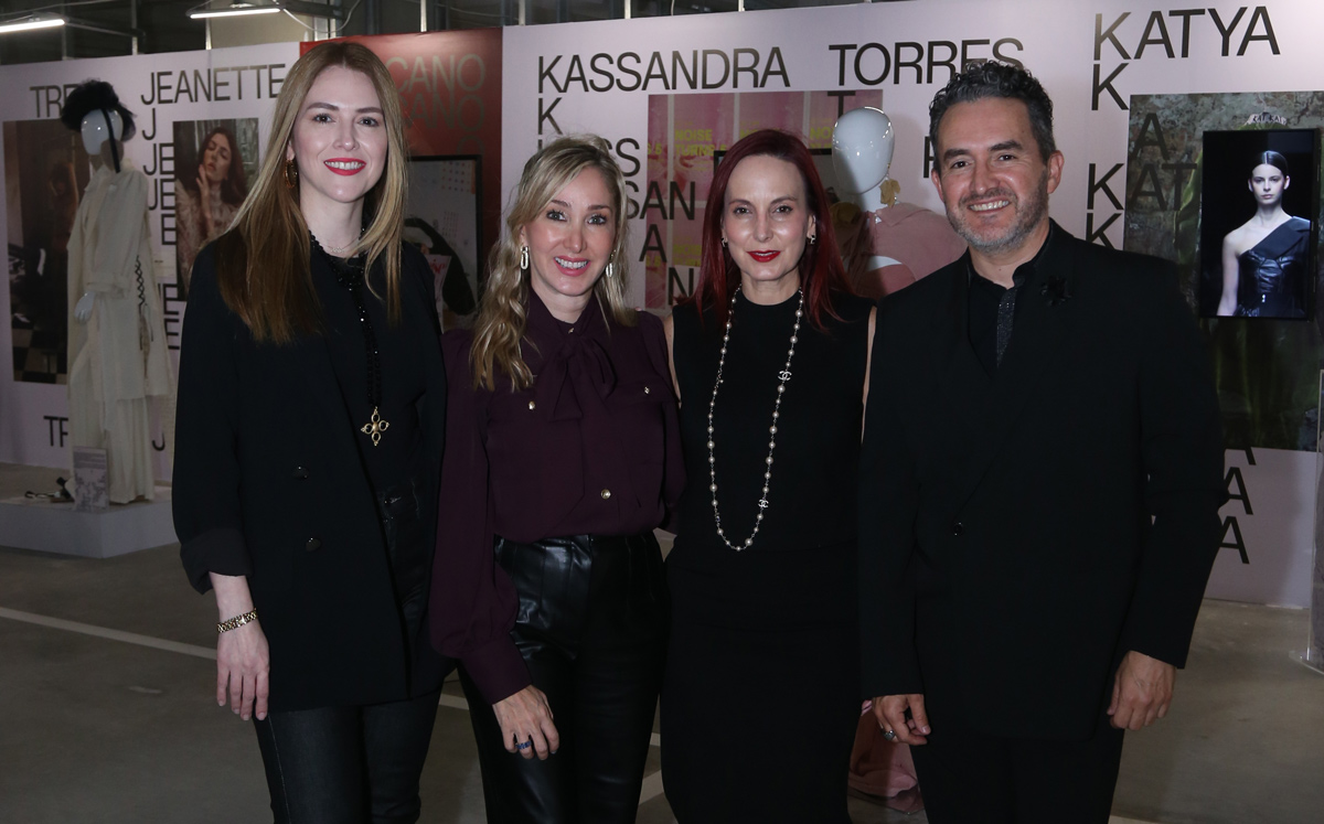 Gaby Espinoza de Kuri, Isa Gutiérrez de Marroquín, Mónica García de Moyeda y Luis Guajardo / Foto: Roberto Alvarado