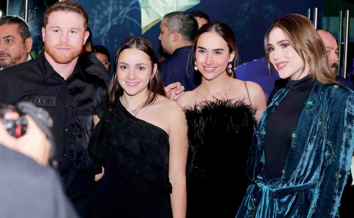 SAÚL “EL CANELO” ÁLVAREZ junto a su esposa Fernanda Gómez e invitadas / Daniel Saldívar