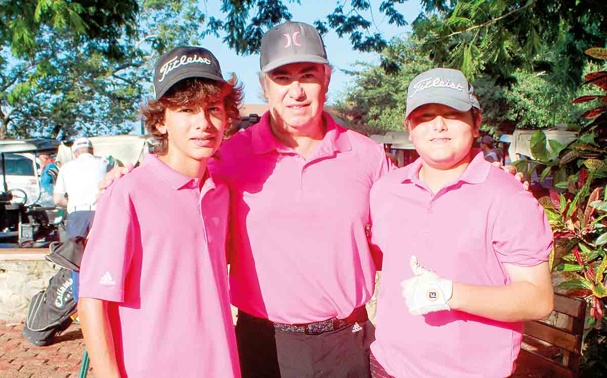 SANTINO ROMERO, JORGE ROMERO y JORGE ROMERO felices de participar en el torneo anual del ATS