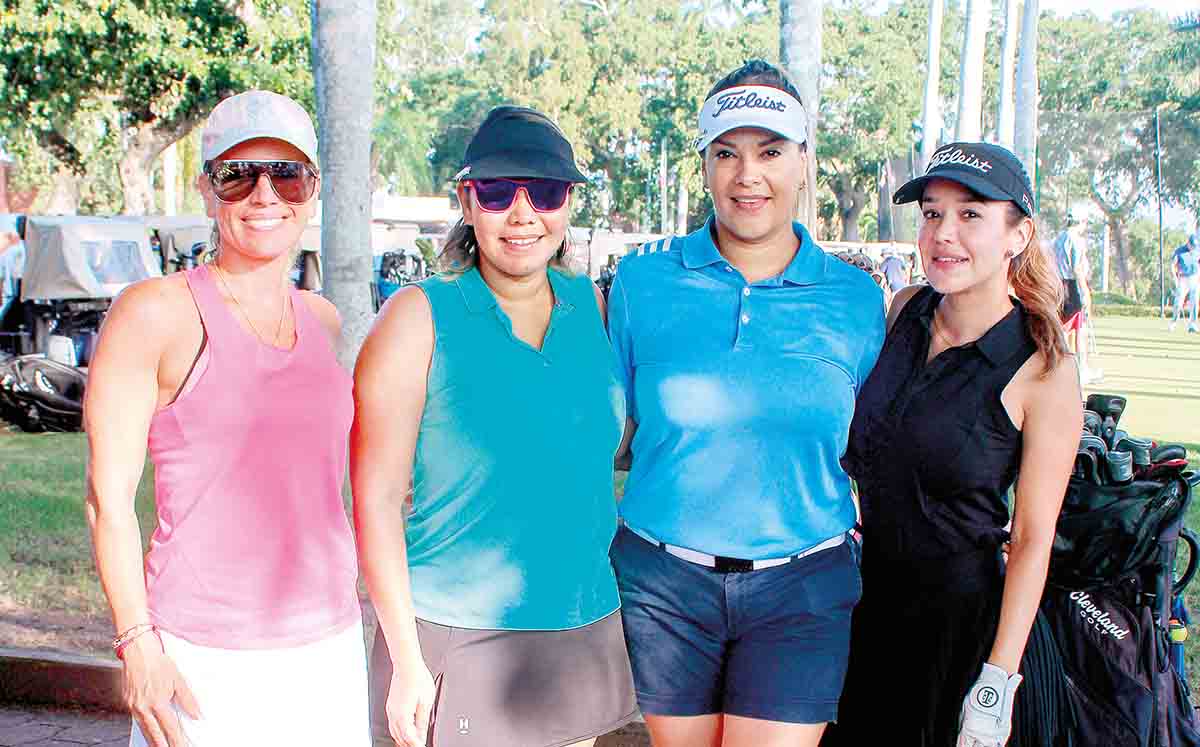 MARILÚ CEJA, LUCERO SEGURA, PAMELA CUETARA Y MIRIAM AYALA disfrutaron del ambiente deportivo del torneo del ATS