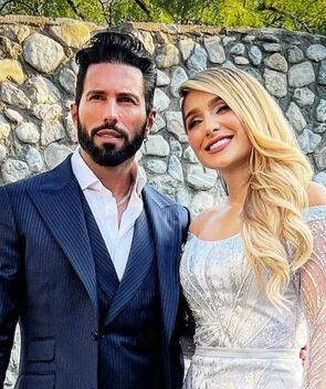 Marcela Mistral y el vestido en la boda del hermano de Poncho de Nigris (Foto: Instagram)