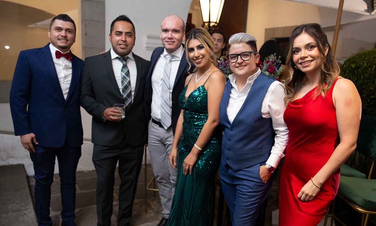 Diana Moreno, Jesús Solis, Sergio Ortega, Juan Garza, Daniela Salas y Fernanda Bedoña