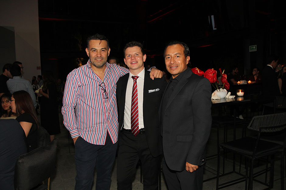 Iván Mejía, Pablo García y Leonel Brito.