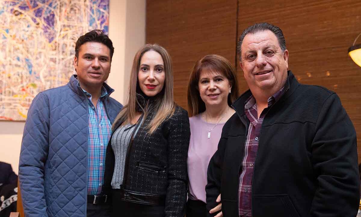 Jaime Ponce de León, Adriana Gavito, Daniela Gavito y Benjamín Baños
