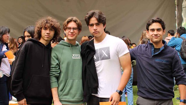 Esteban Cisgar, Diego Muñoz, Miguel Diamo y Borja Pardo (Fotos: Paulina Vega y Marijose Sánchez)