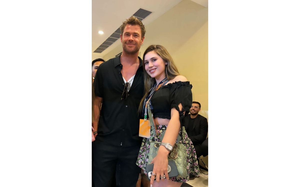 Fernanda Gómez, esposa de Canelo presume foto con Chris Hemsworth (Instagram)