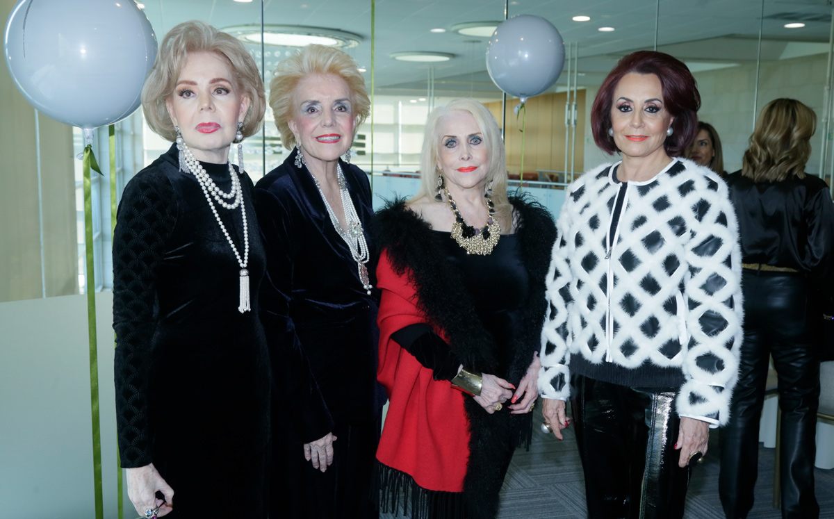 Aló Flores, Lily Flores, Tey González de Salas y Amalia Lozano de Maiz / Foto: Omar Valdez