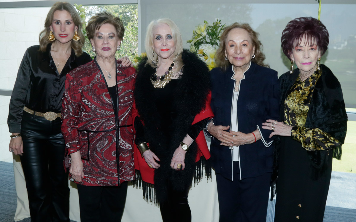 Chely Tancredi, Graciela de Tancredi, Tey González de Salas, Aurora Cantú y Lupina Vara de Mejía / Foto: Omar Valdez