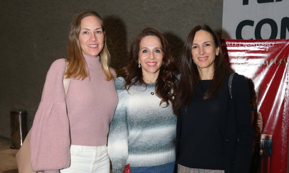 Érika Monter, Gaby Elizondo y Yolanda Garza de González