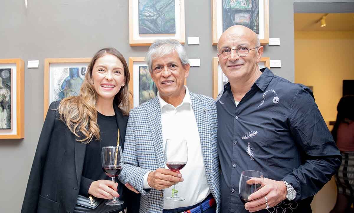 Liz Pichardini, José Bayro y David Salama