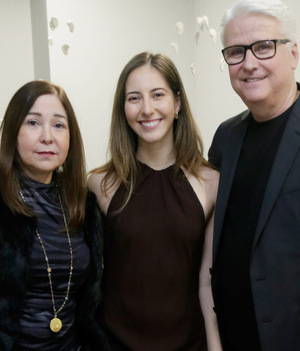 Gloria Martínez de Zambrano, Patricia Zambrano y Rogelio Zambrano
