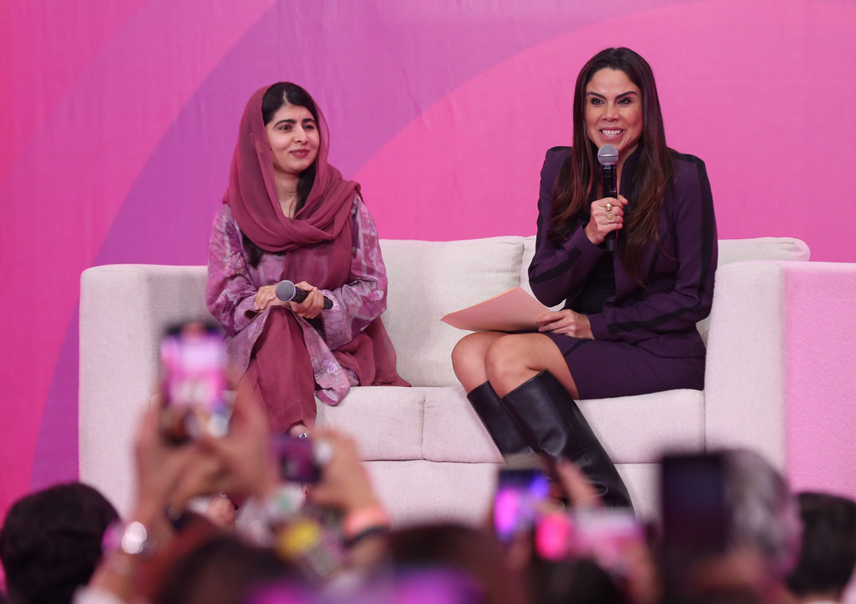 Malala Yousafzai y Paola Rojas