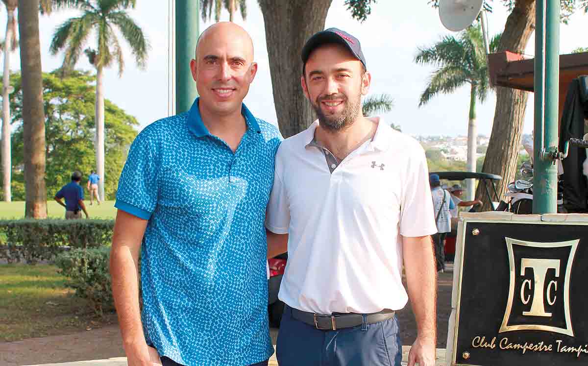 MAURICIO NASRALLAH Y FRANCISCO FERNÁNDEZ estuvieron presentes en el Torneo de Golf a beneficio de Caritas de Tampico