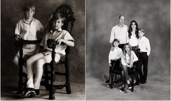 Kate Middleton y el Príncipe William comparten su retrato navideño (Foto: Instagram)