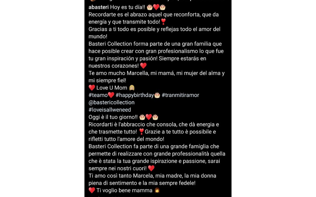 Michelle Salas honra la memoria de su abuela, con emotivo mensaje  (IG)