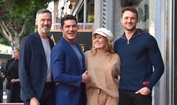 Zac Efron recuerda a Matthew Perry al recibir su estrella en el Paseo de la Fama (Foto: Instagram)