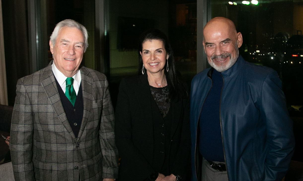 Hernán Garza, Janet Schwarz de Wapinski y Alberto Villarreal