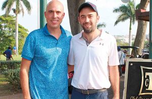 MAURICIO NASRALLAH Y FRANCISCO FERNÁNDEZ estuvieron presentes en el Torneo de Golf a beneficio de Caritas de Tampico