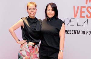 ANA SOFÍA FERNÁNDEZ hija de la representante oficial de la Posada del Peregrino, Elena del Rayo Sánchez Y MARGARITA MORALES estuvieron agradecidas