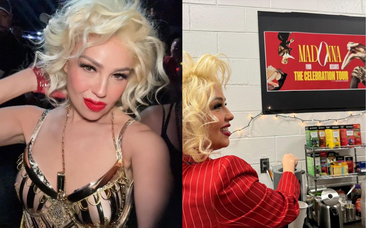 Thalía se transforma en Madonna y divide opiniones por su parecido (Instagram)